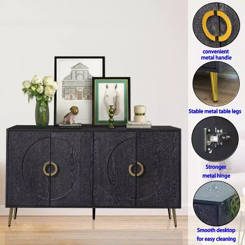 Credenza laccata a 4 ante - Contenitore per soggiorno o sala da pranzo