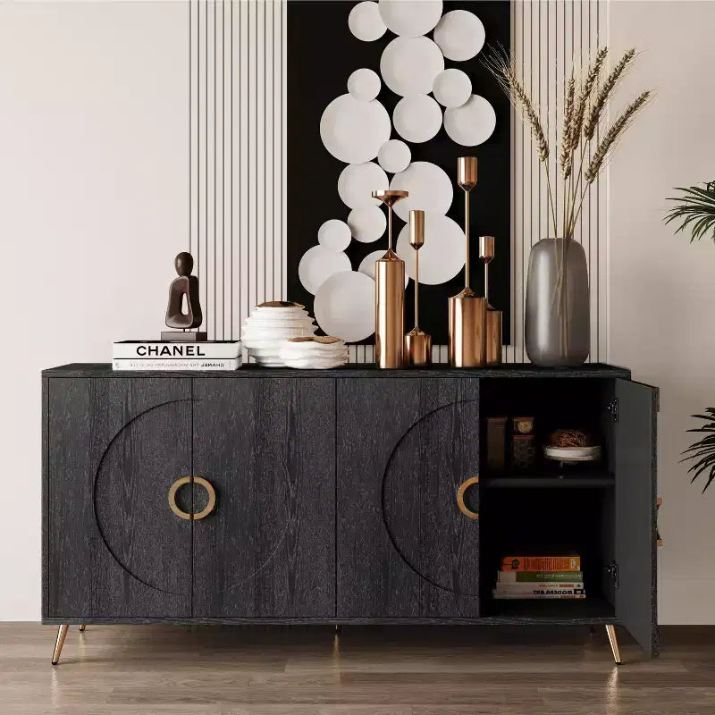 Credenza laccata a 4 ante - Contenitore per soggiorno o sala da pranzo