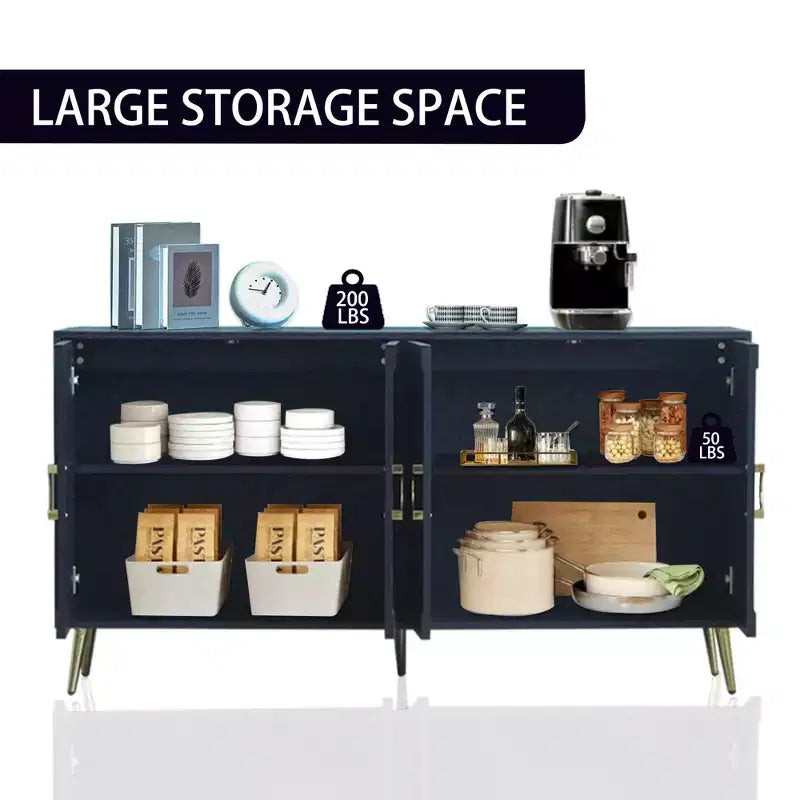 Credenza laccata a 4 ante - Contenitore per soggiorno o sala da pranzo