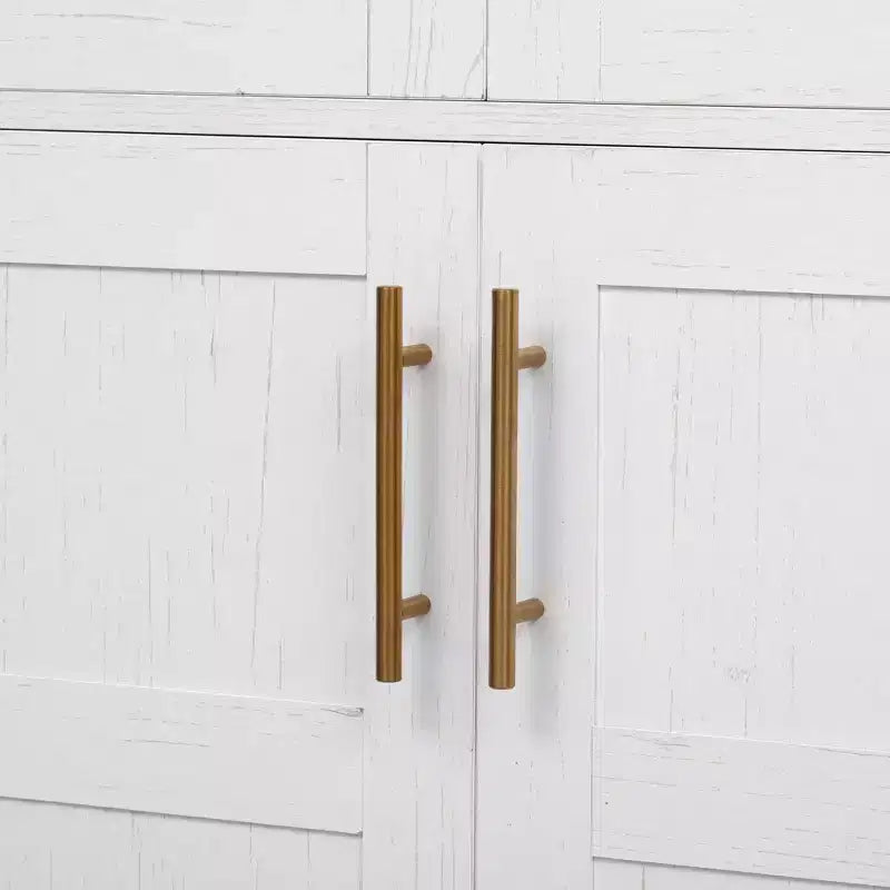 Okak 71 Mobile Dispensa da Cucina Ad Arco in Legno con 2 Cassetti, Mobili Contenitori da Cucina con Anta in Vetro, Armadio Alto per Cucina/Sala da Pranzo