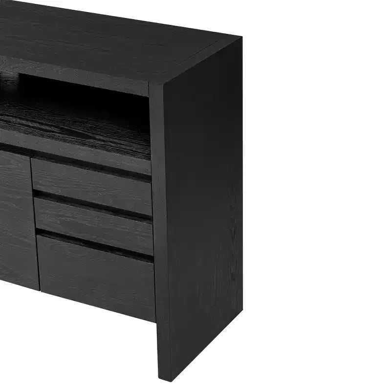 Buffet Merax à 3 portes avec 3 tiroirs et une étagère semi-ouverte