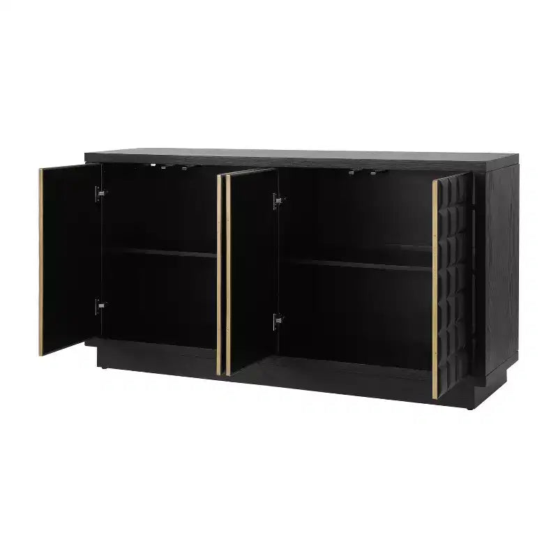 Christopher Knight Home Viviana, mobile contenitore moderno da 148,8 cm con 4 ante e ripiani regolabili