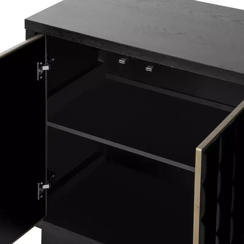 Christopher Knight Home Viviana, mobile contenitore moderno da 148,8 cm con 4 ante e ripiani regolabili