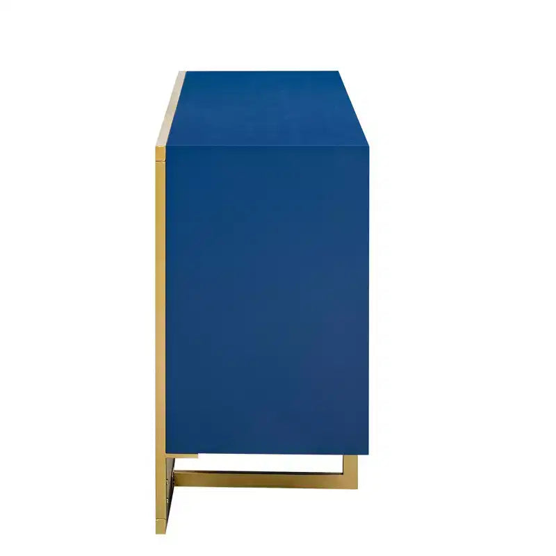 Okak Madia Moderna, Mobile Contenitore con Ante a Chiusura Ammortizzata e Gambe Metalliche Uniche, Tavolo Console per Cucina, Soggiorno, Studio