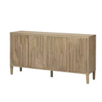 Okak Madia Moderna, Mobile Contenitore con Ante a Chiusura Ammortizzata e Gambe Metalliche Uniche, Tavolo Console per Cucina, Soggiorno, Studio