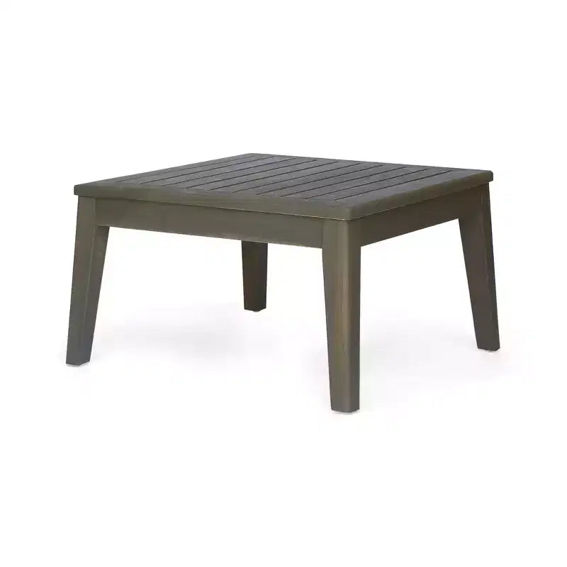 Ensemble de canapé d'angle 6 places et fauteuil club d'extérieur en bois d'acacia GDFStudio Parma avec coussins