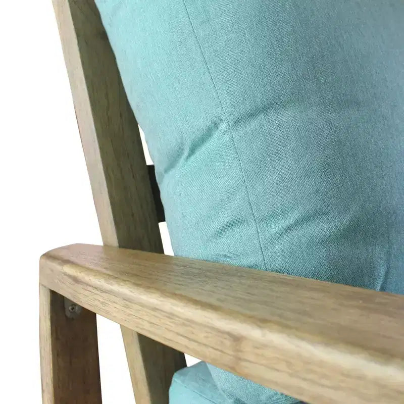 Set divani da esterno Avalon in teak FSC, 3 pezzi, include: due poltrone girevoli e un tavolino quadrato