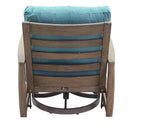 Set divani da esterno Avalon in teak FSC, 3 pezzi, include: due poltrone girevoli e un tavolino quadrato