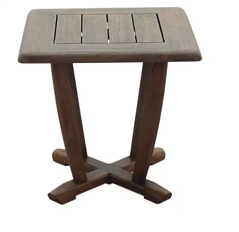 Set divani da esterno Avalon in teak FSC, 3 pezzi, include: due poltrone girevoli e un tavolino quadrato