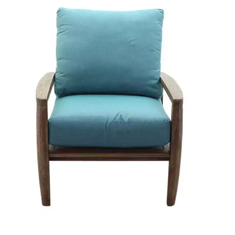 Set da 2 pezzi con poltrona club e pouf Avalon in teak FSC, Casual Courtyard