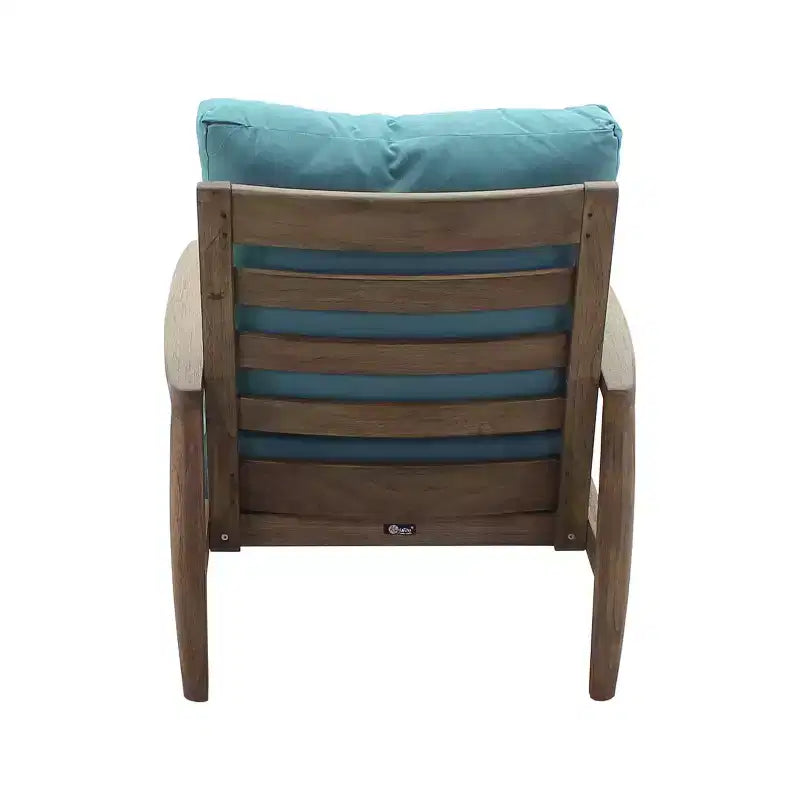 Set da 2 pezzi con poltrona club e pouf Avalon in teak FSC, Casual Courtyard