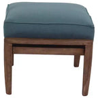 Set da 2 pezzi con poltrona club e pouf Avalon in teak FSC, Casual Courtyard