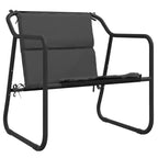 vidaXL Salon de jardin anthracite en acier laqué Standard Durable
