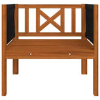 vidaXL Salon de jardin crème Bois d'acacia massif Grand salon de jardin