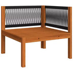 vidaXL Salon de jardin crème Bois d'acacia massif Grand salon de jardin