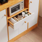 Grande mobile dispensa - Credenza indipendente con cassetti, ante e ripiano regolabile per la cucina