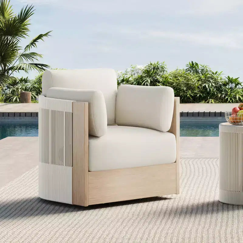 Meubles de patio extérieurs en bois d'épicéa et de printemps