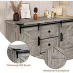 Credenza Buffet con Cassetti, Grande Mobile Contenitore Buffet con Ripiani e Ante, Stazione Caffè Bar in Stile Rustico per Cucina, Sala da Pranzo