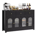 55 Buffet Cabinet with Drawers, Large Sideboard with Adjustable Shelves, Storage Cabinet for Kitchen, Dining & Living Room