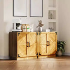 Buffet de salle à manger 80 cm, Bahut de cuisine en bois avec étagères réglables, Meuble console pour café, Armoire de rangement au sol pour salon