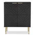 COZONY 34.5 Sideboard Storage Cabinet with 2 Decorative Embossed Pattern Doors, Modern Accent Buffet Cabinet for Kitchen, Dining & Living Room
