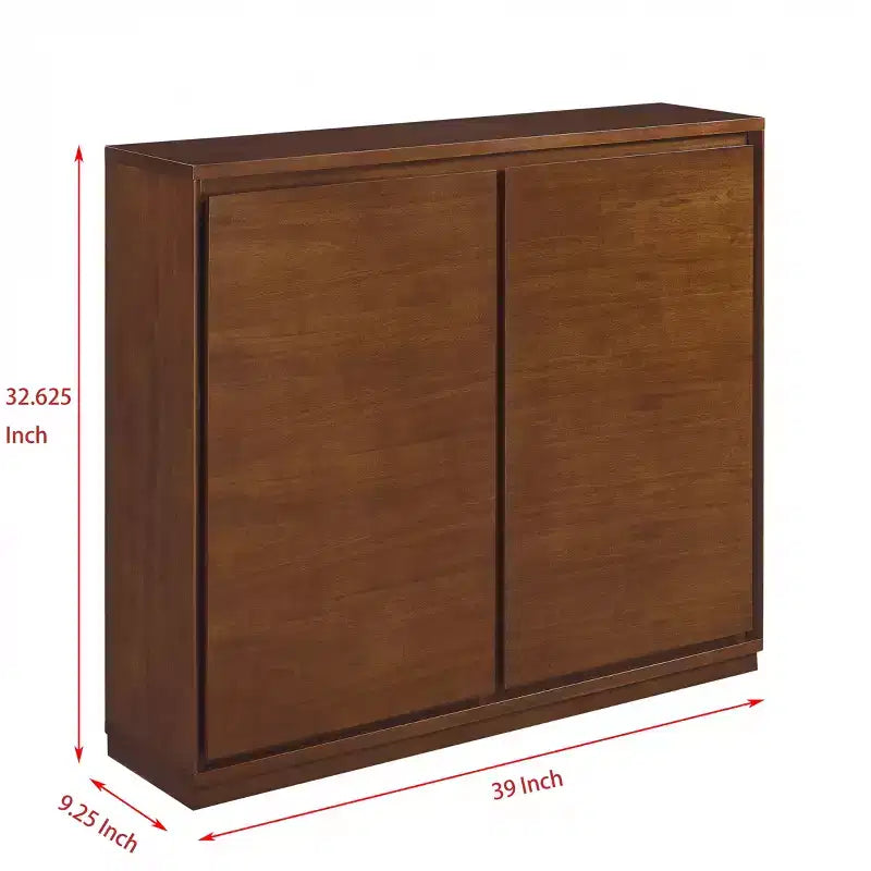 Credenza MAYEERTY Walmut Buffet con 2 fori per cavi per corridoio sala da pranzo