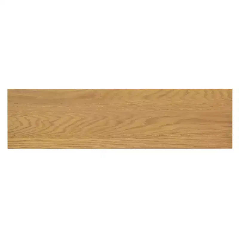 Bahut buffet 4 portes Luxystar avec grand rangement, portes en verre et étagères réglables pour salle à manger et salon, bois naturel