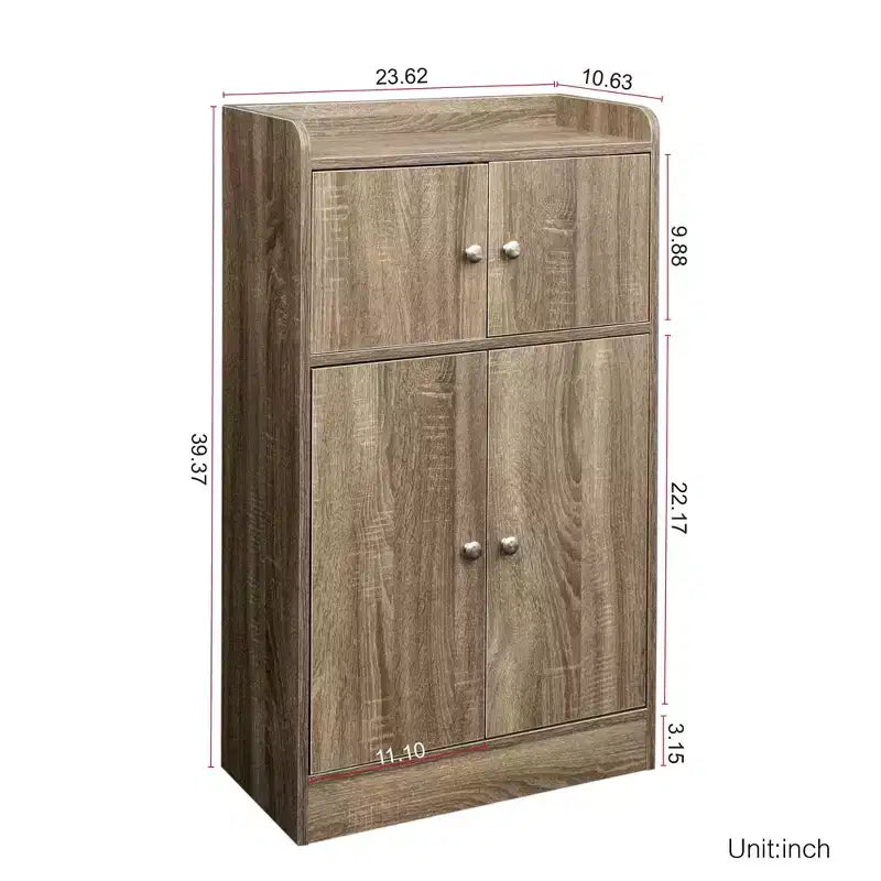 Mobiletto da cucina, credenza autoportante con anta per sala da pranzo, soggiorno, bagno
