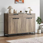 COZONY 55 Mobile Credenza Buffet, Grande Armadio da Cucina con 2 Cassetti e 4 Ante, Tavolino da Caffè per Sala da Pranzo