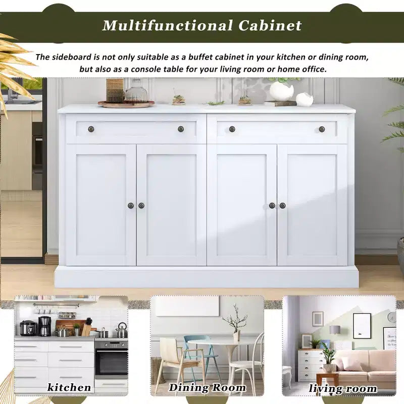 Buffet GDFStudio Philip 58 avec tiroirs et étagères réglables