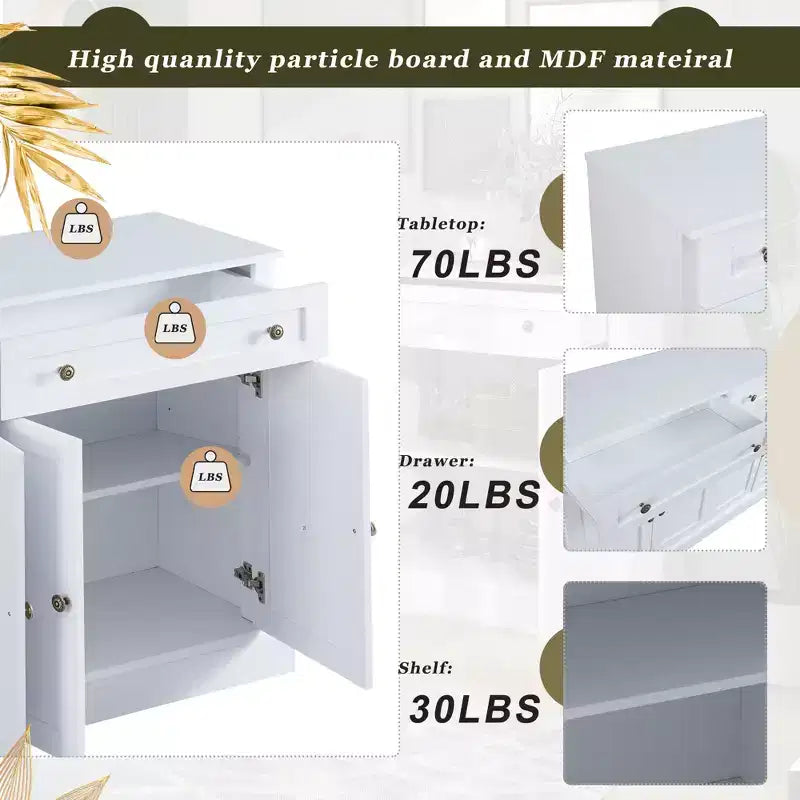 Buffet GDFStudio Philip 58 avec tiroirs et étagères réglables
