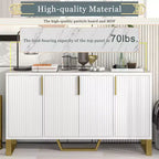 Buffet de salle à manger moderne GDFStudio Gracie 60 avec étagères réglables et portes
