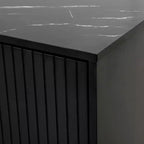 Buffet de salle à manger moderne GDFStudio Gracie 60 avec étagères réglables et portes