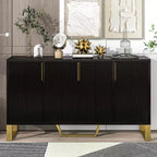 GDFStudio Gracie 60 Modern Sideboard Buffet Cabinet with Adjustable Shelves and Doors