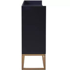 GDFStudio Truda Credenza/Mobile Buffet Moderno da 120 cm con Ripiani Regolabili e Gambe in Metallo Dorato