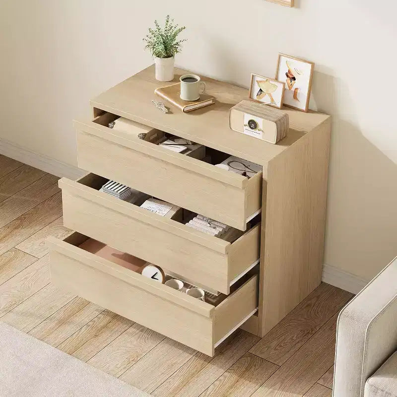 Comò a 4 Cassetti per Camera da Letto, Cassettiera Moderna Semplice, Cassettiera in Legno con Cassetti Profondi per Soggiorno, Corridoio, Ingresso