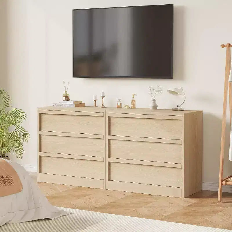 Comò a 4 Cassetti per Camera da Letto, Cassettiera Moderna Semplice, Cassettiera in Legno con Cassetti Profondi per Soggiorno, Corridoio, Ingresso