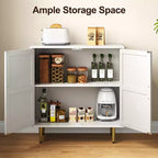 Meuble de rangement 2 portes Heynemo, Buffet bas moderne en bois avec étagères réglables, Armoire de buffet autoportante pour salon, chambre à coucher