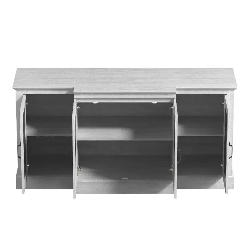 Credenza larga Galano Calidia a 4 ante - Quercia grigia polverosa