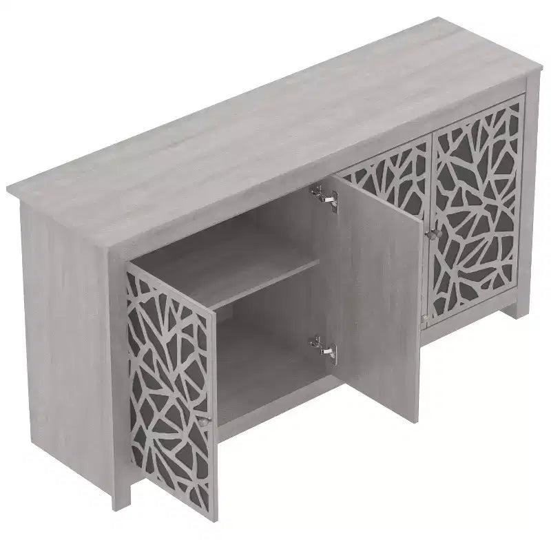 Credenza a 4 ante Galano Culbreath - Rovere Grigio Polveroso