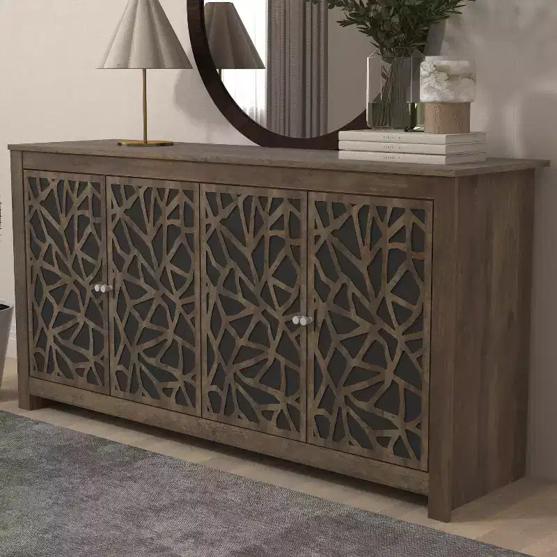 Buffet Galano Culbreath à 4 portes - Chêne noueux