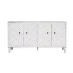 GDFStudio Sophia Buffet moderne de 152 cm avec 4 portes et étagères réglables