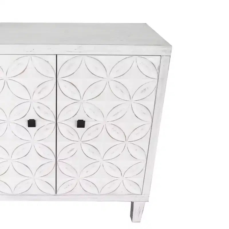 GDFStudio Sophia Buffet moderne de 152 cm avec 4 portes et étagères réglables