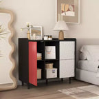 Okak Mobile Buffet Moderno, Credenza con 1 Anta e 2 Cassetti, Mobile Bar per Soggiorno, Ingresso, Corridoio, Ufficio