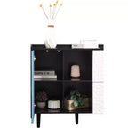 Okak Mobile Buffet Moderno, Credenza con 1 Anta e 2 Cassetti, Mobile Bar per Soggiorno, Ingresso, Corridoio, Ufficio