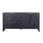 Okak - Mobiletto rustico da fattoria, credenza con quattro ante con motivo intagliato, mobile contenitore per cucina, sala da pranzo, ingresso