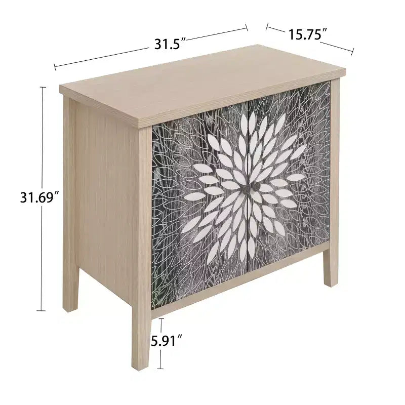 Armoire d'appoint moderne Okak, buffet avec quatre portes à motifs sculptés, meuble de rangement pour cuisine, salle à manger, entrée