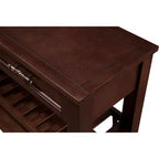 Okak Credenza in Legno Massello, Madia con 2 Ante e 2 Ripiani, Mobile Contenitore per Soggiorno, Sala da Pranzo, Cucina