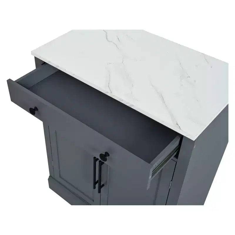 Mobile credenza moderno Okak, mobile d'accento con 2 ripiani regolabili e 2 ripiani sulla porta, mobile contenitore per soggiorno, ingresso, corridoio