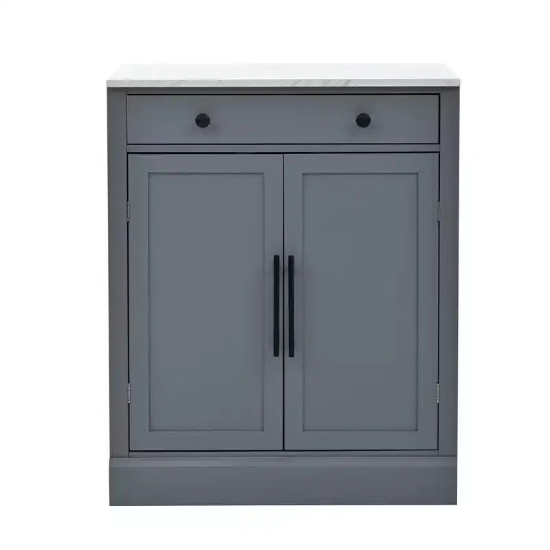 Mobile credenza moderno Okak, mobile d'accento con 2 ripiani regolabili e 2 ripiani sulla porta, mobile contenitore per soggiorno, ingresso, corridoio